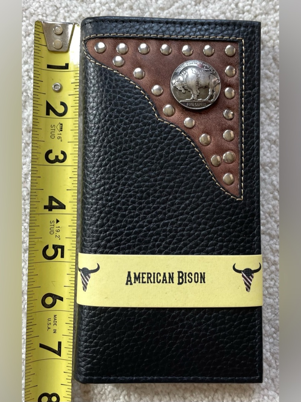 American Bison Rodeo Leather Wallet NTW